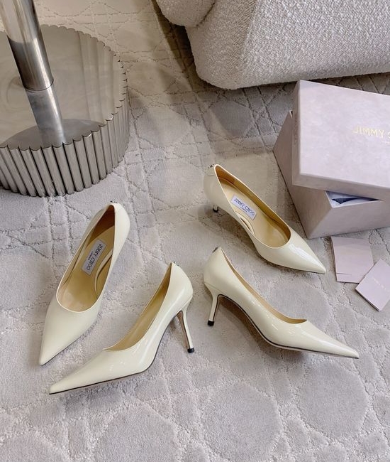 Jimmy Choo Elegant High-heeled Shoes with Love Series Design
