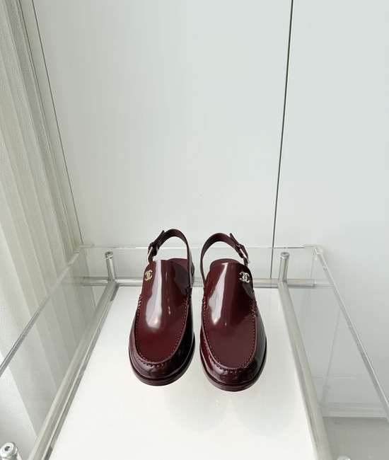 Chanel Premium Cowhide Mules Slippers Italian Leather Sole