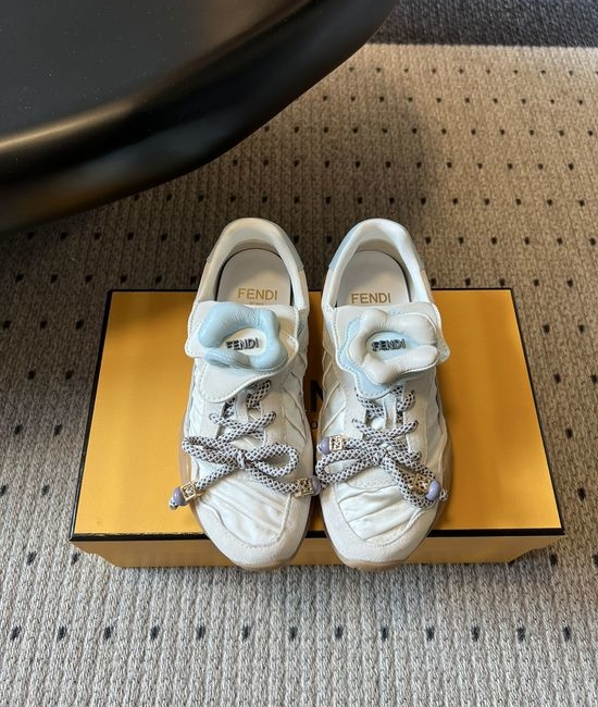 Fendi Floral Cover Trainers with Comfortable Thick Soles