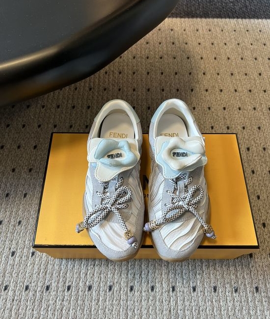 Fendi Floral Cover Trainers with Comfortable Thick Soles