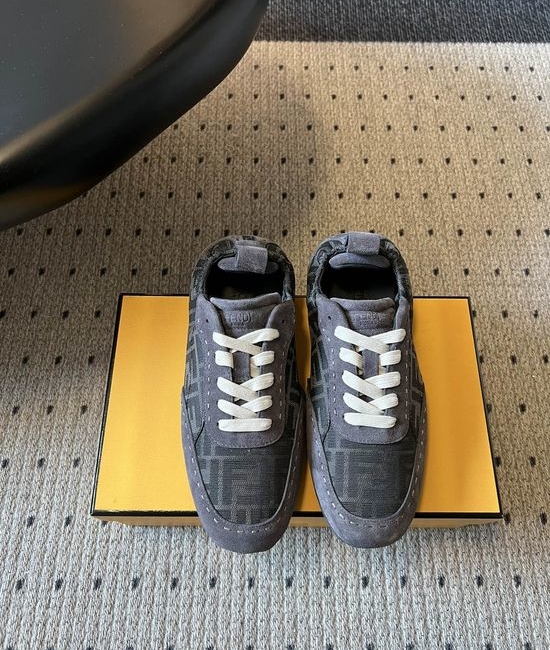Fendi Vintage-Style Trainers with Elastic Opening
