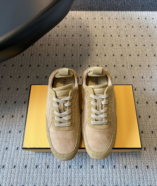 Fendi Vintage-Style Trainers with Elastic Opening