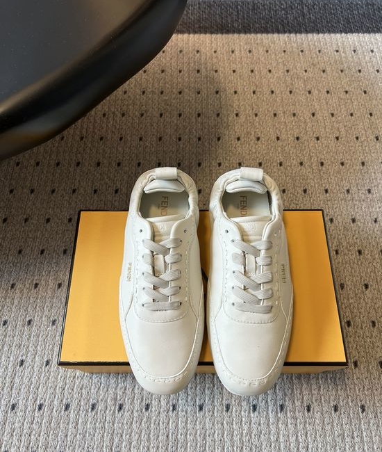 Fendi Vintage-Style Trainers with Elastic Opening