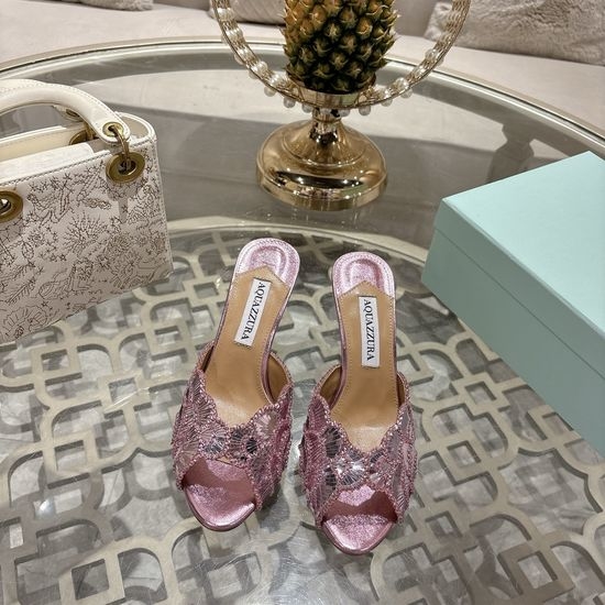 Aquazzura High Quality Pineapple Pattern High Heels