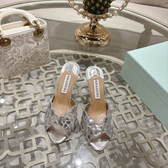 Aquazzura High Quality Pineapple Pattern High Heels