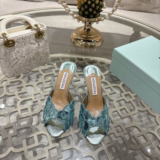 Aquazzura High Quality Pineapple Pattern High Heels