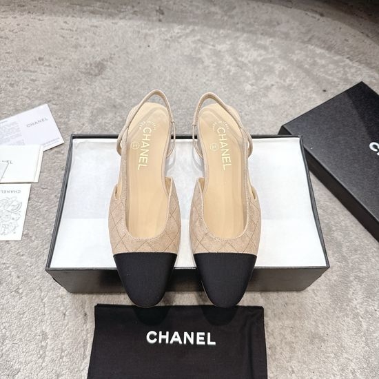 Chanel Elegant Leather Patchwork Comfortable Casual Shoes
