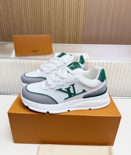 Louis Vuitton LV Premium Cowhide Casual Shoes with Comfort Latex Insole