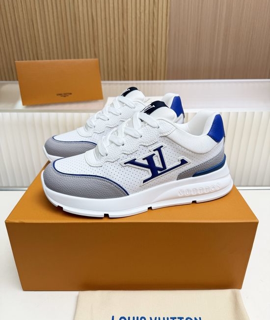 Louis Vuitton LV Premium Cowhide Casual Shoes with Comfort Latex Insole