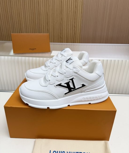 Louis Vuitton LV Premium Cowhide Casual Shoes with Comfort Latex Insole