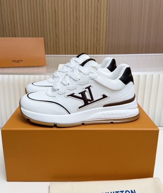 Louis Vuitton LV Premium Cowhide Casual Shoes with Comfort Latex Insole