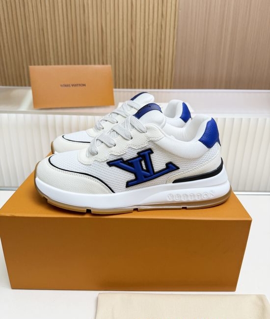 Louis Vuitton LV Premium Cowhide Casual Shoes with Comfort Latex Insole