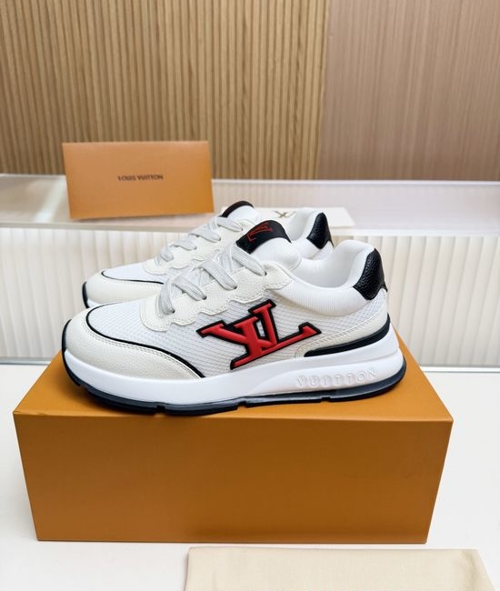 Louis Vuitton LV Premium Cowhide Casual Shoes with Comfort Latex Insole