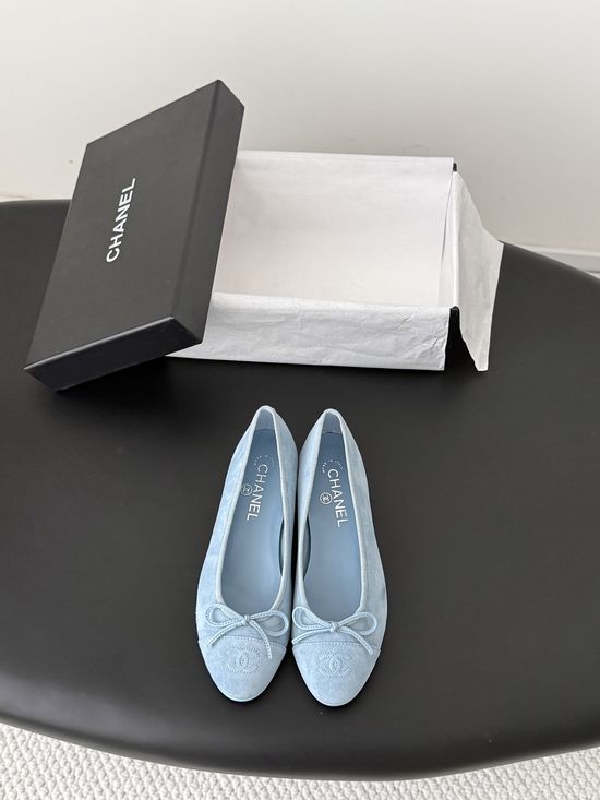 Chanel Classic Elegant Comfortable Flat Ballet Shoes