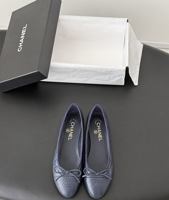 Chanel Classic Round Toe Comfortable Flat Ballet Shoes
