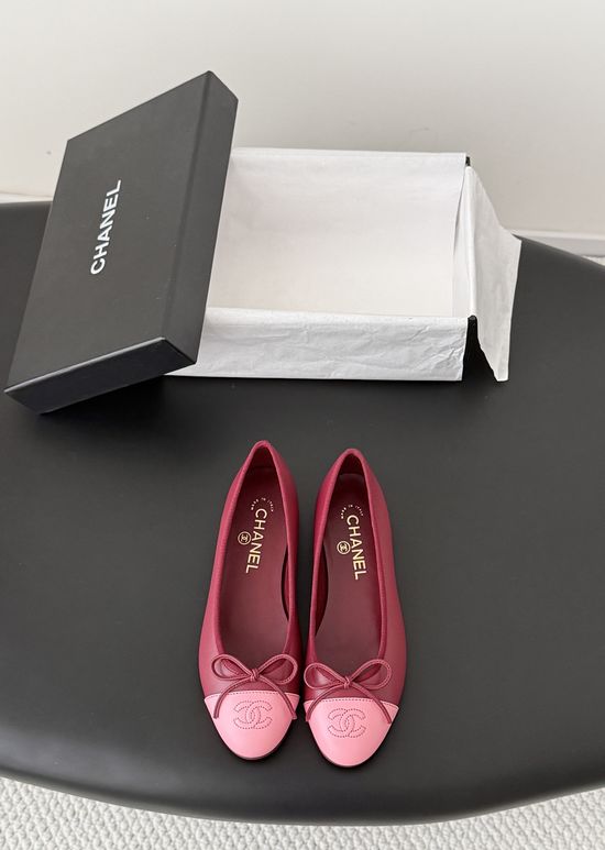 Chanel Classic Elegant Comfortable Flat Ballet Shoes