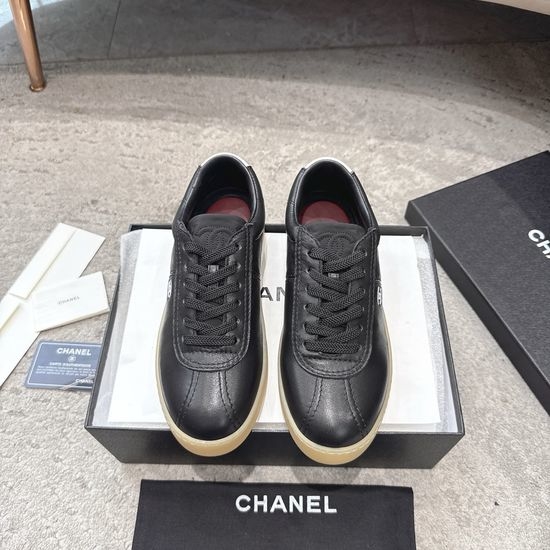 Chanel Suede Casual Sneakers Soft Breathable Non-slip Daily Shoes