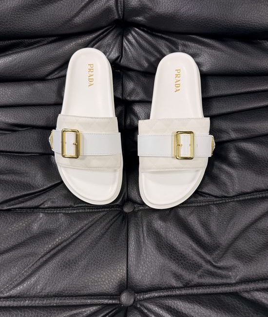 Prada Genuine Sheepskin Lightweight Comfortable Casual Slides
