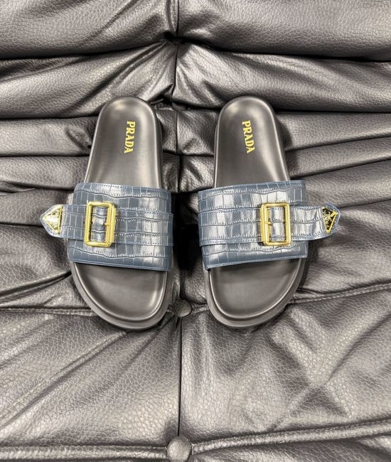 Prada Genuine Sheepskin Lightweight Comfortable Casual Slides