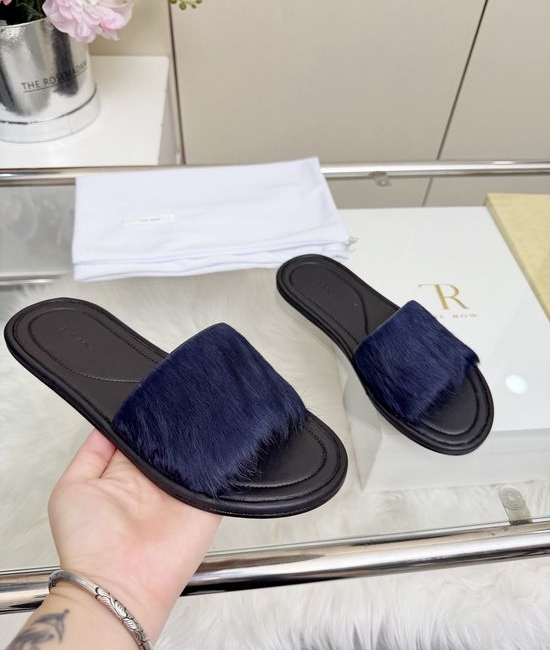 The Row Soft Adjustable Buckle Casual Beach Slides
