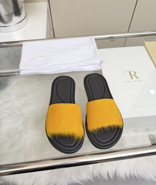 The Row Soft Adjustable Buckle Casual Beach Slides