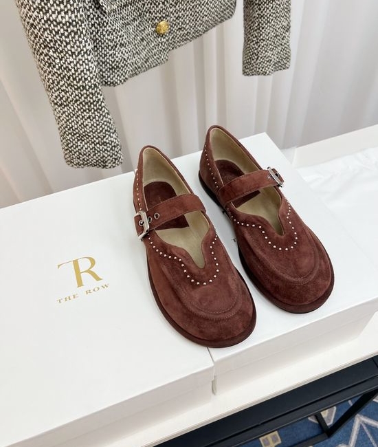 The Row Vintage Loafers with Handcrafted Metal Rivets