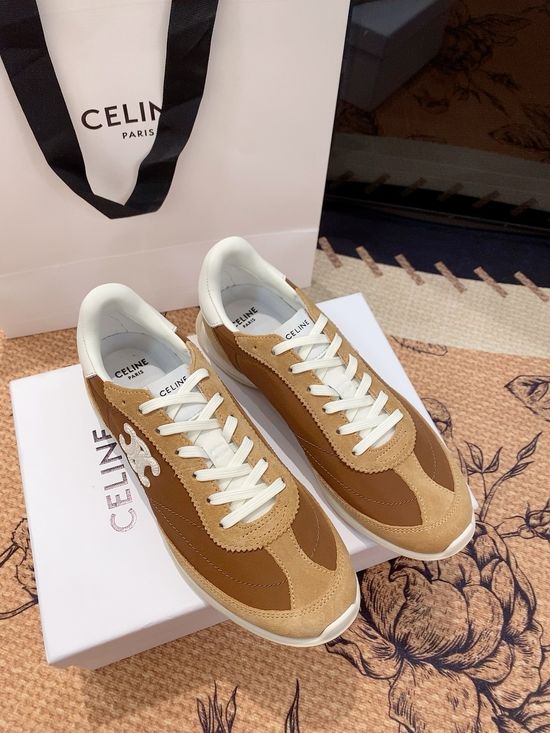 Celine Casual Leather Sneakers Lightweight Comfortable Daily Wear Shoes