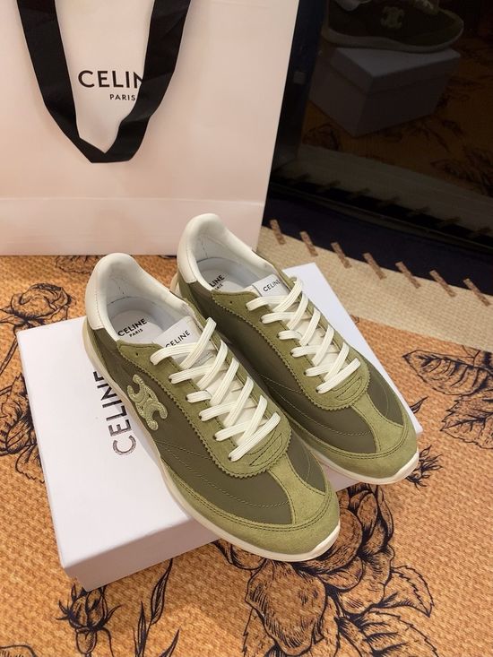 Celine Casual Leather Sneakers Lightweight Comfortable Daily Wear Shoes