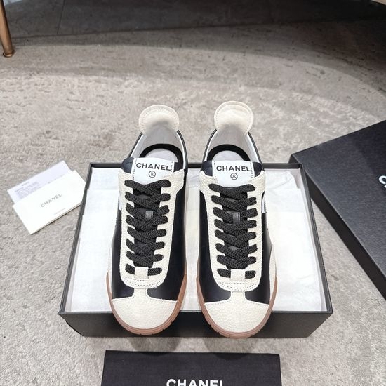 Chanel Two Tone Vintage Trainers with Logo Detail