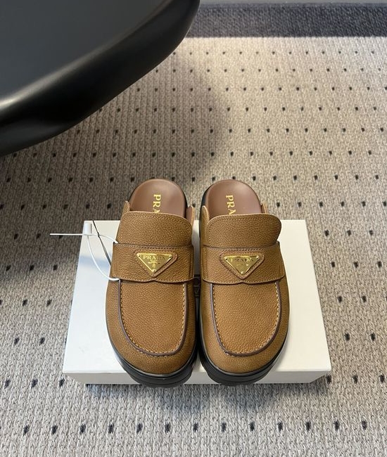 Prada Vintage Suede Platform Mule Shoes Comfortable Daily Wear