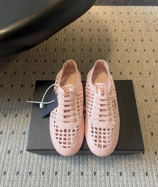 Prada Mesh Hollow Out Casual Shoes Breathable Versatile Footwear