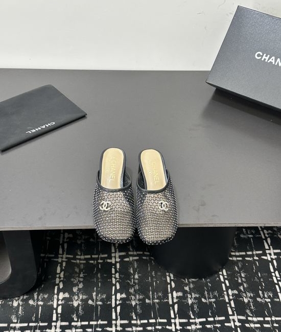 Chanel Satin Upper Leather Lined Casual Fashion Sandals