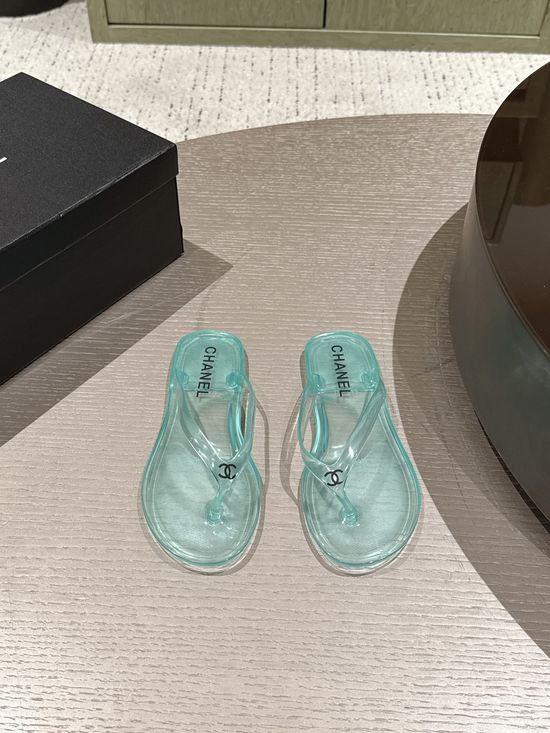 Chanel Sparkly Crystal Decor Non-slip Comfort Casual Jelly Sandals
