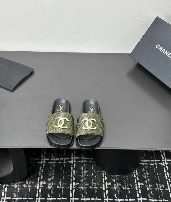 Chanel Casual Leather Upper Comfortable Sandals