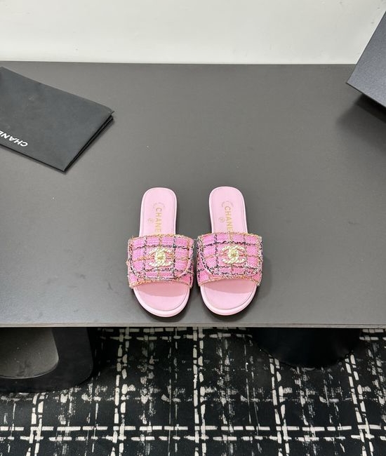 Chanel Comfortable Sheepskin Lining Casual Slides
