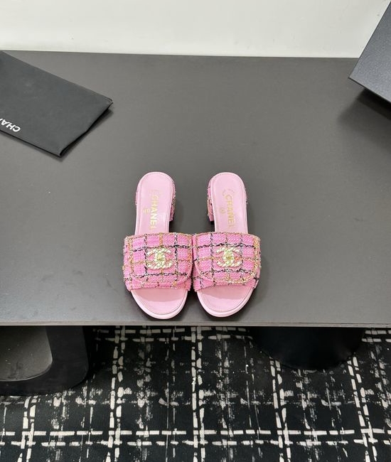 Chanel Comfortable Sheepskin Lining Casual Slides
