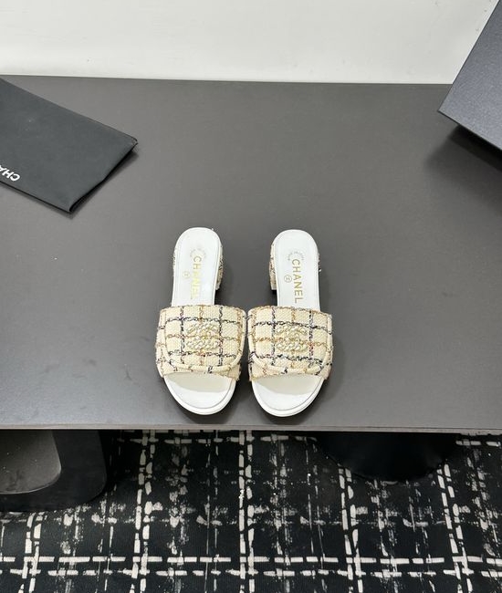 Chanel Comfortable Sheepskin Lining Casual Slides
