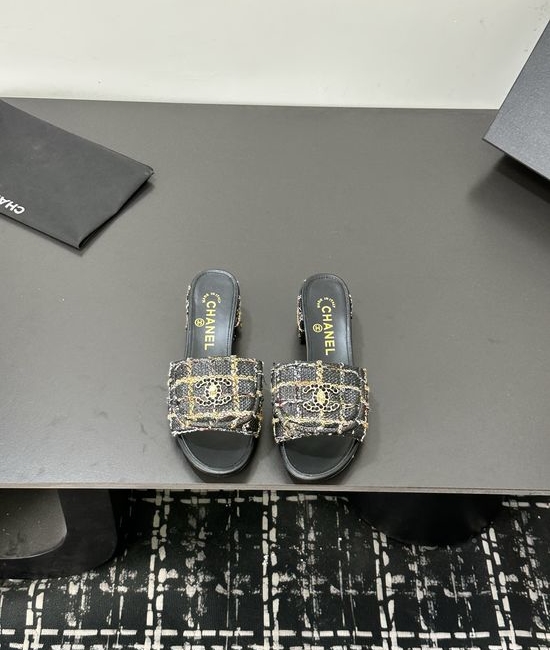 Chanel Comfortable Sheepskin Lining Casual Slides