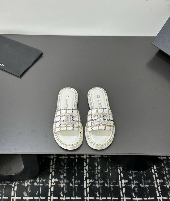 Chanel Premium Genuine Sole Casual Daily Slides