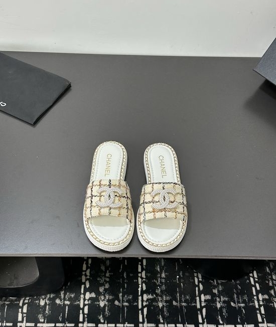 Chanel Premium Genuine Sole Casual Daily Slides