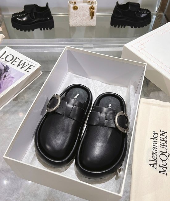 McQueen Soft Genuine Leather Comfort Casual Slides