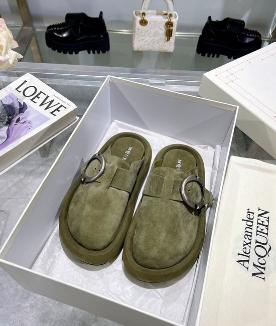 McQueen Soft Genuine Leather Comfort Casual Slides