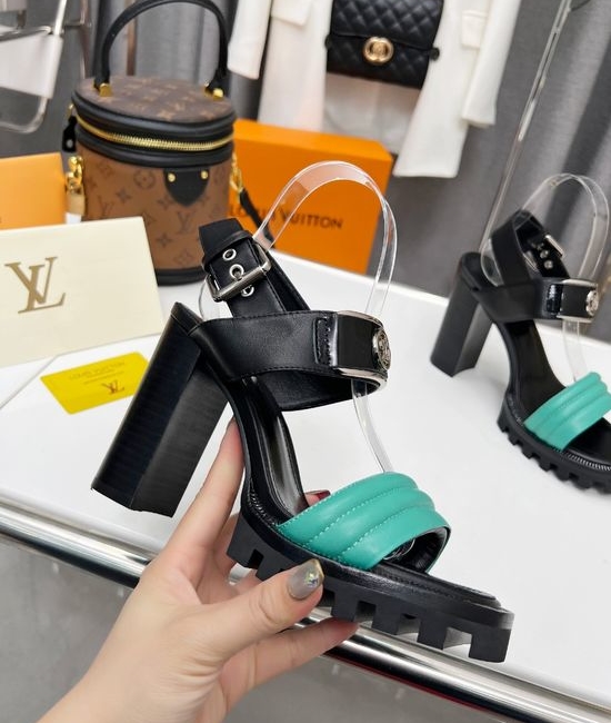 Louis Vuitton LV Premium High Heel Sandals with Double Leather Sole