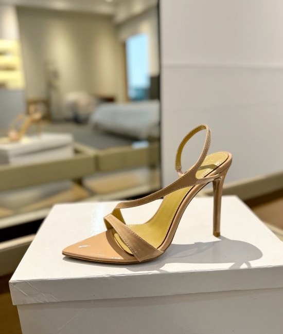 Gianvito Rossi Classic Mule High Heels With Premium Leather Outsole