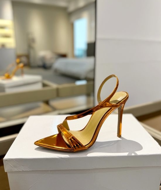 Gianvito Rossi Classic Mule High Heels With Premium Leather Outsole