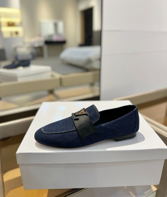 Louis Vuitton LV Genuine Leather Flat Shoes Premium Soft Lining Comfortable Walking