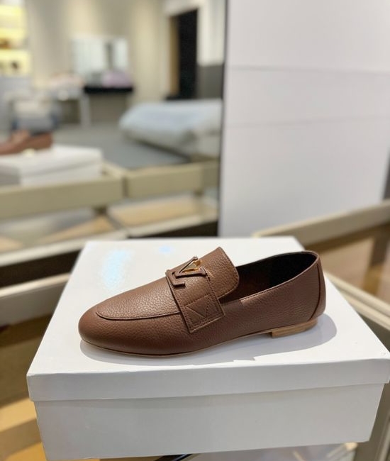 Louis Vuitton LV Genuine Leather Flat Shoes Premium Soft Lining Comfortable Walking