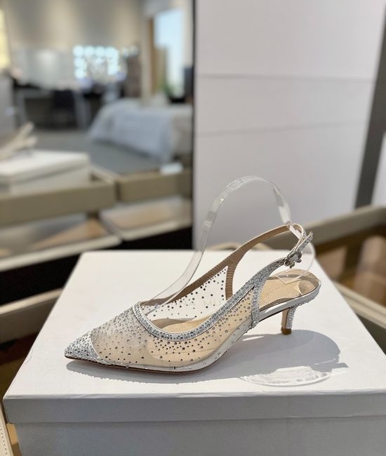 Gianvito Rossi Rhinestone Mesh Pointed Toe Stiletto Heel Sandals
