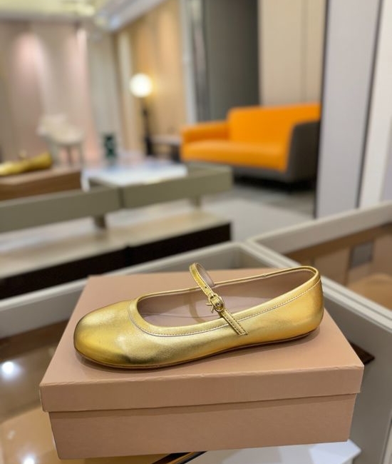 Gianvito Rossi Gem Embellished Comfortable Leather Flat Mary Jane Shoes