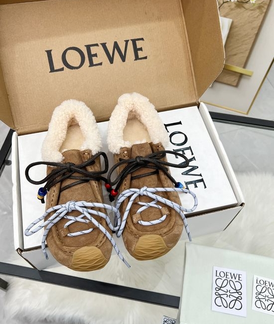 Loewe Retro Mixed Color Soft Sole Non Slip Casual Sneakers